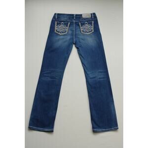 Adiktd "Adiktd To Life" Western Ultra low rise Slim Bootcut